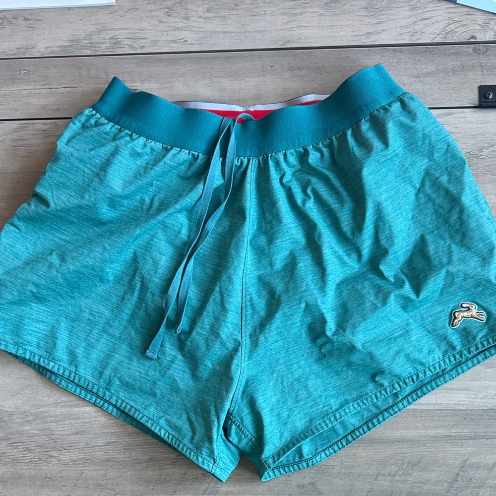 Tracksmith Teal Shorts